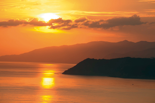 風景㊿ 〜 紀淡海峡の夕陽