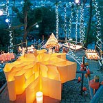 日限万灯会で百均食堂　7月24日 海南市の浄土寺