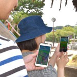 ポケモン探して城へＧＯ　和歌山市 歩きスマホに注意