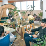 図書館でピクニック！？