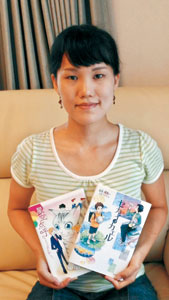 嘉成晴香著　新聞連載小説挿絵展（7/29に講演会）