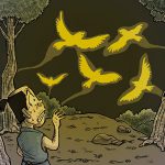 妖怪大図鑑　其の百六拾五〜光る鳥