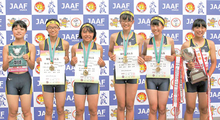 全中陸上女子リレーで快挙 ニュース和歌山