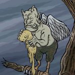 妖怪大図鑑〜其の百七拾六　人鳥（じんちょう）