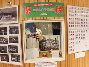 わかやまスポーツ伝承館（和歌山市本町のフォルテワジマ３階）の展示