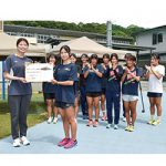 【和歌山】日除けテント  母校へ寄贈 〜 タカショー所属 女子走高跳  松本万鈴選手